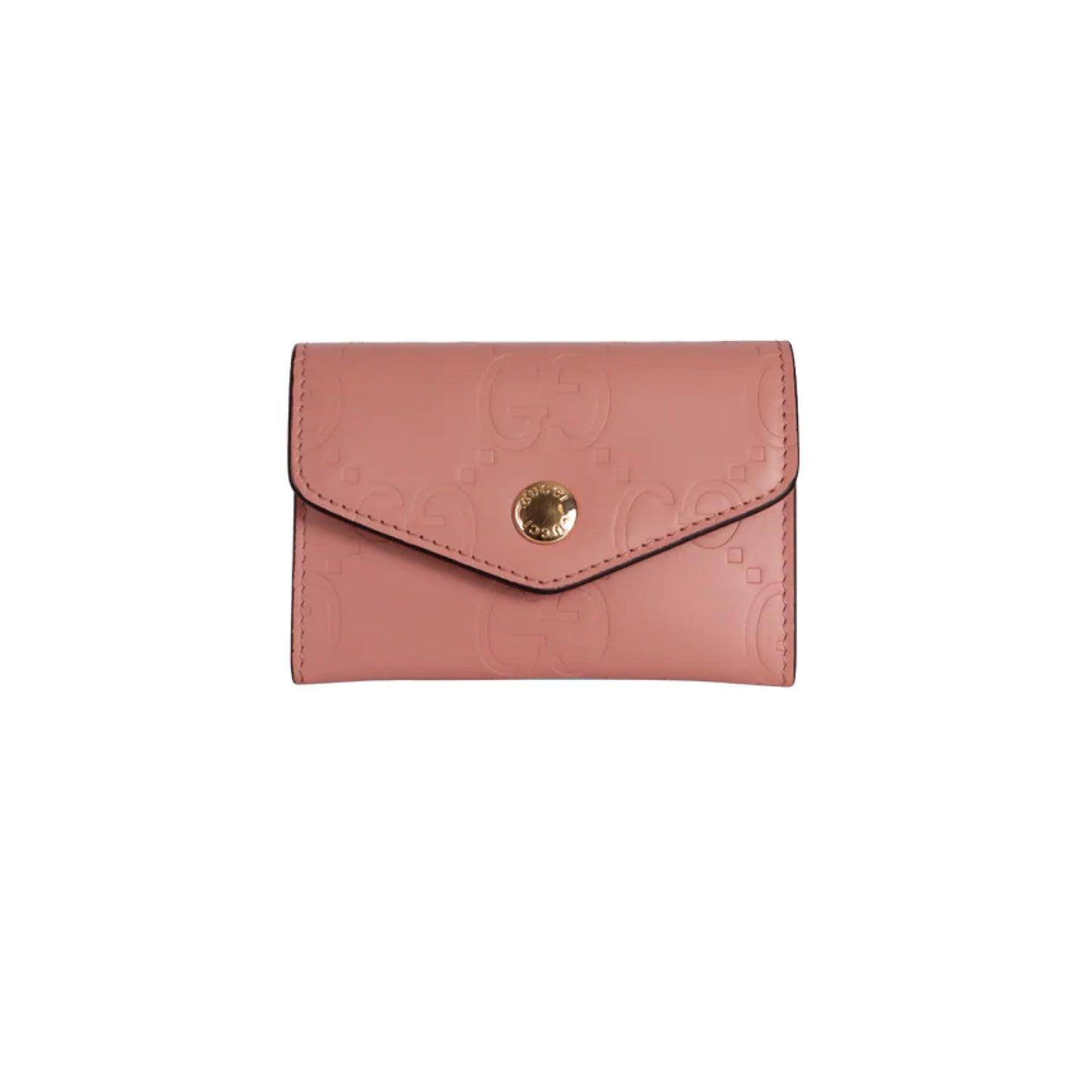 Gucci GG Card Coin Case Leather Wallet Pink