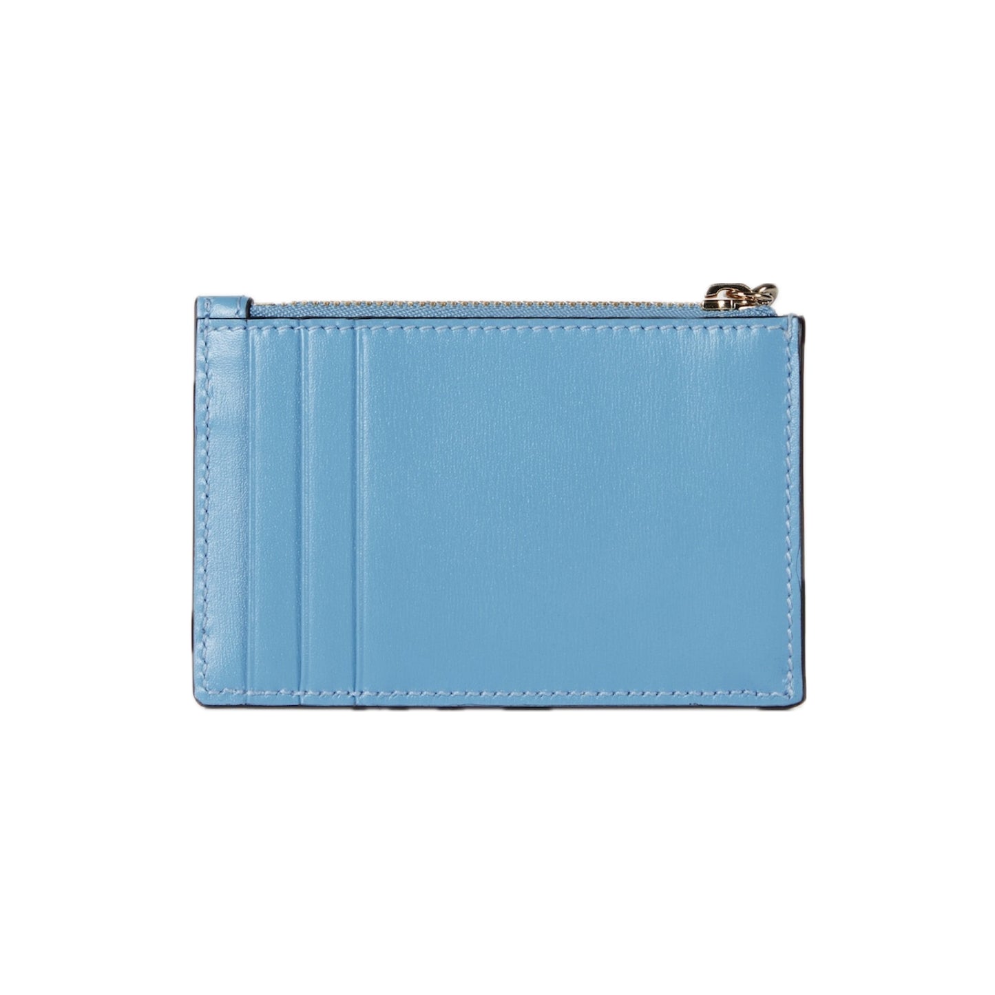 Gucci Zip Card Holder Wallet Light Blue