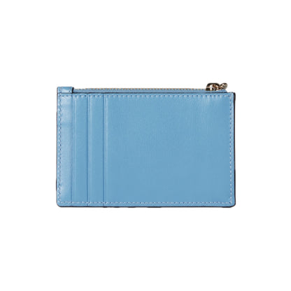 Gucci Zip Card Holder Wallet Light Blue