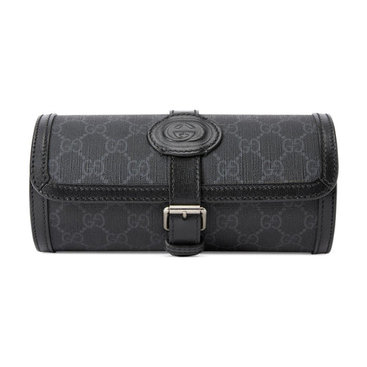 Gucci GG Canvas Watch Case Bag Black
