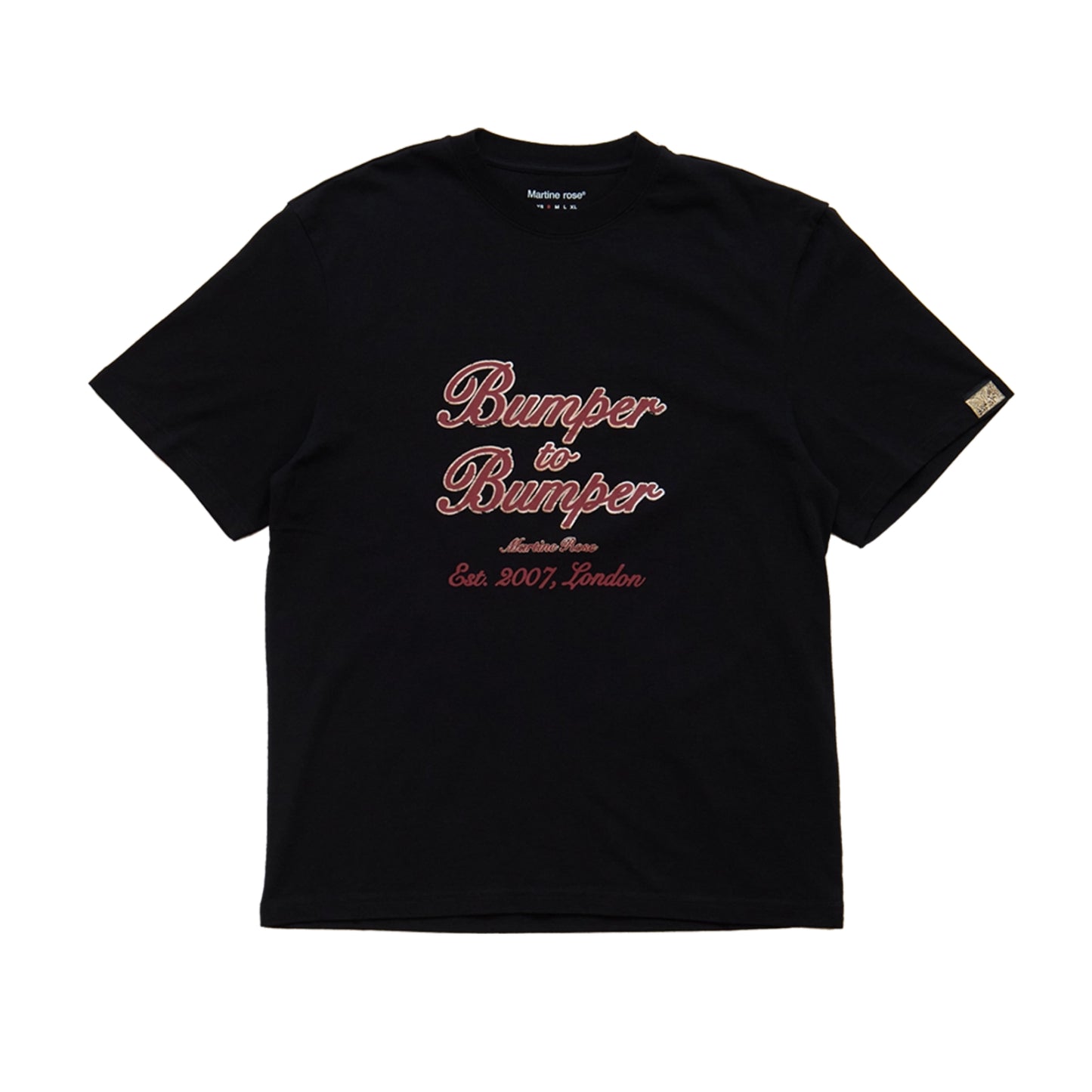 Martine Rose Bumper To Bumper Tee Black