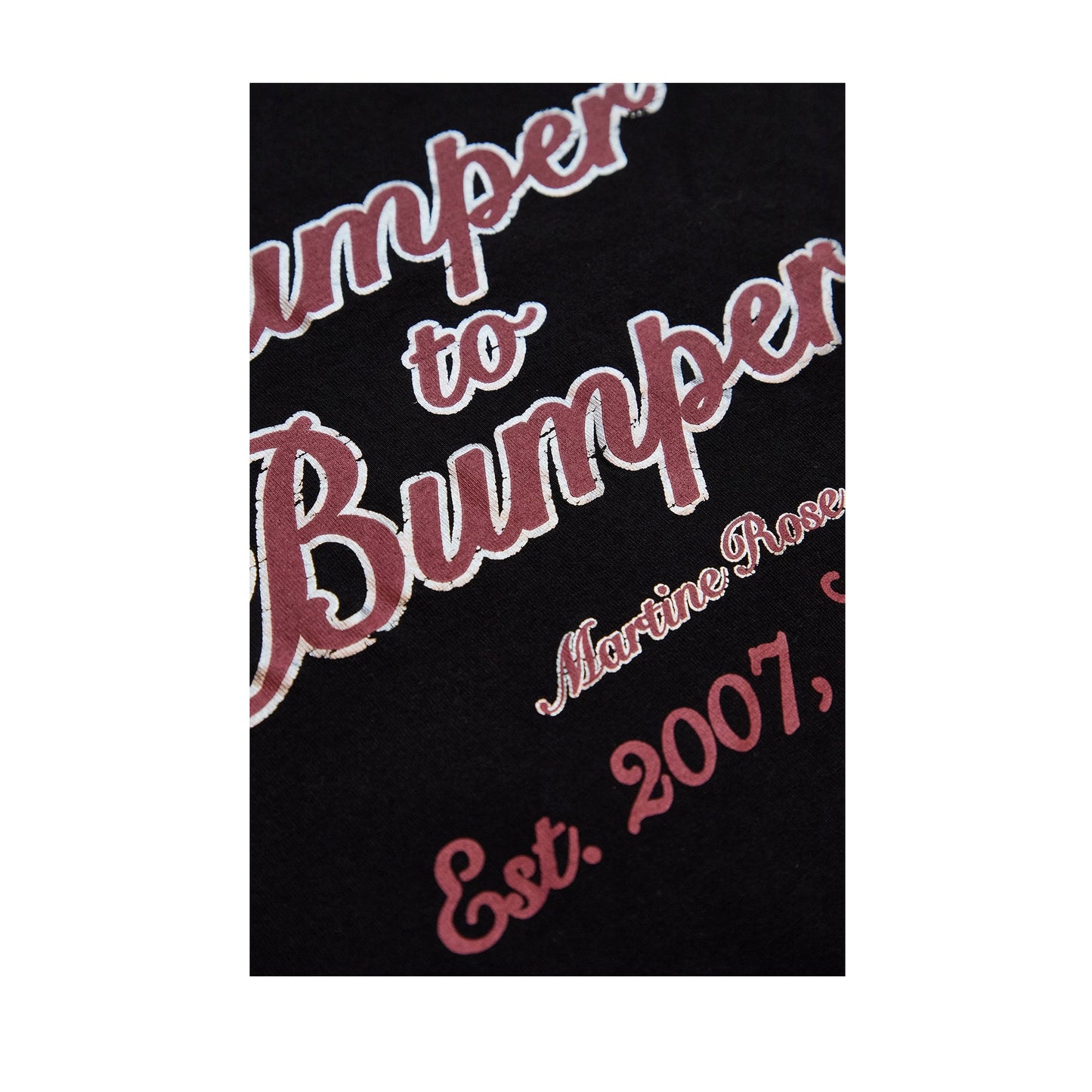 Martine Rose Bumper To Bumper Tee Black