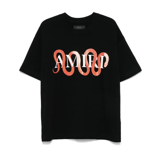 Amiri Snake Tee Black