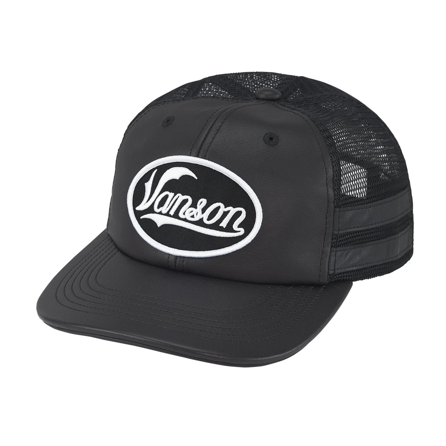 Supreme Vanson Leathers Mesh Back 6-Panel Black