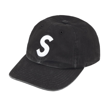 Supreme Pigment Coated 2-Tone S Logo 6-Panel Black (FW25)