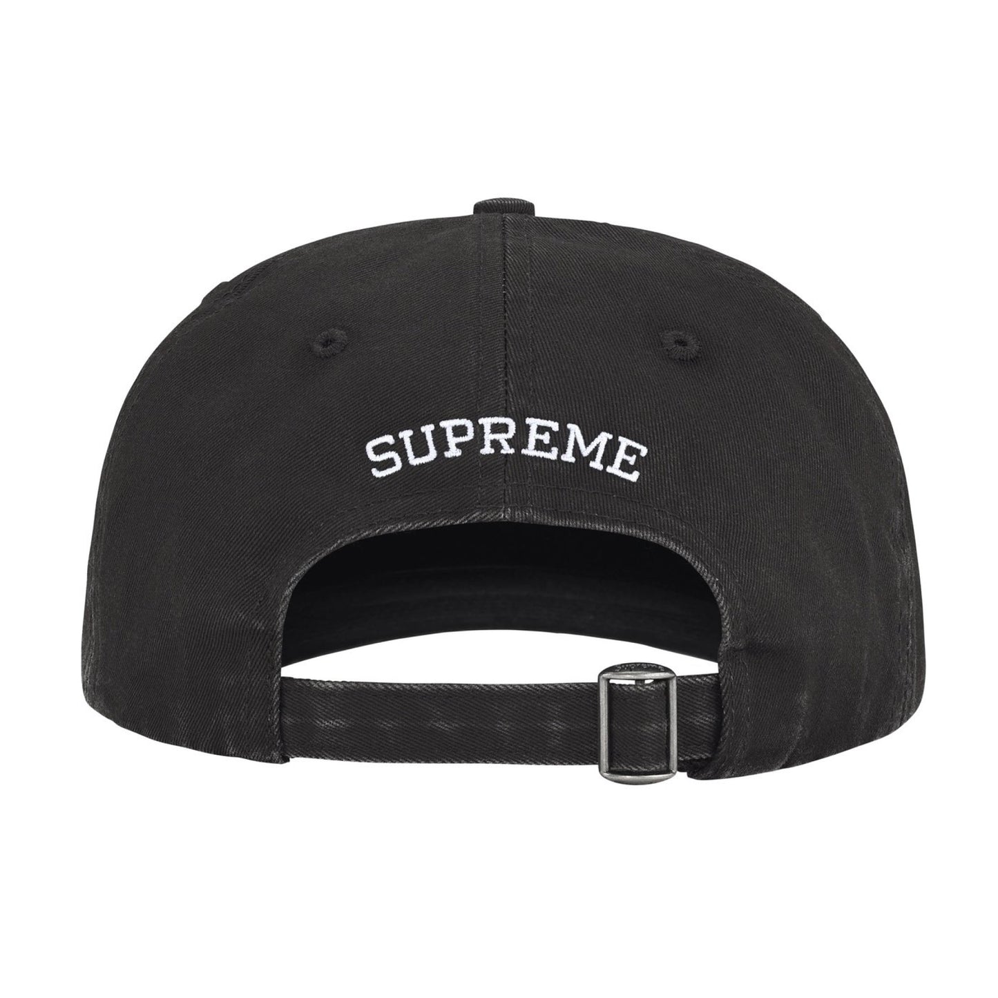 Supreme Pigment Coated 2-Tone S Logo 6-Panel Black (FW25)