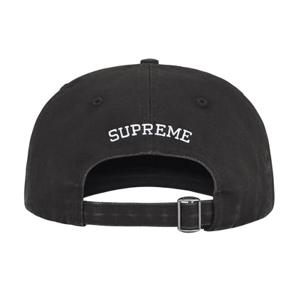 Supreme Pigment Coated 2-Tone S Logo 6-Panel Black (FW25)