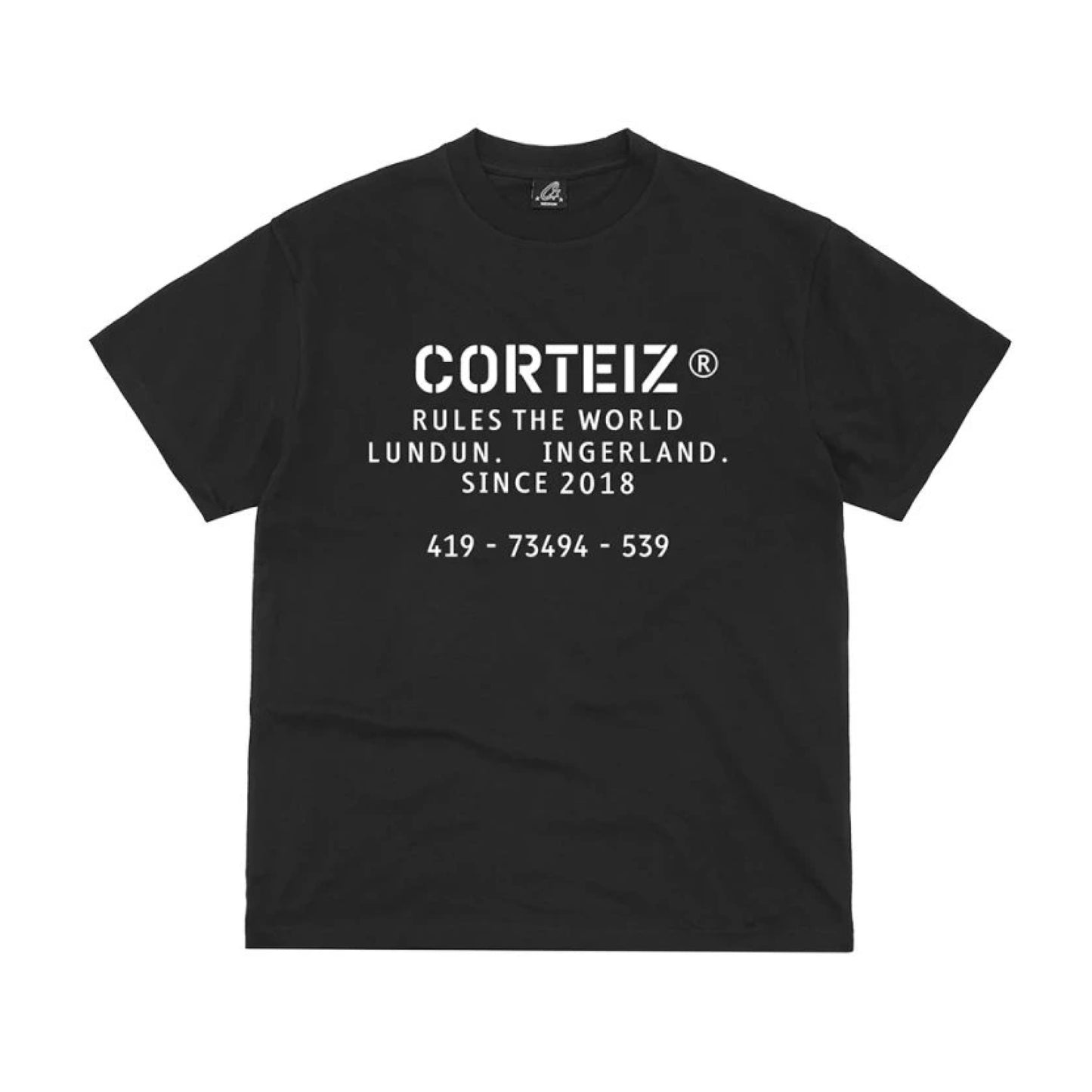 Corteiz OG Stencil Tee Black