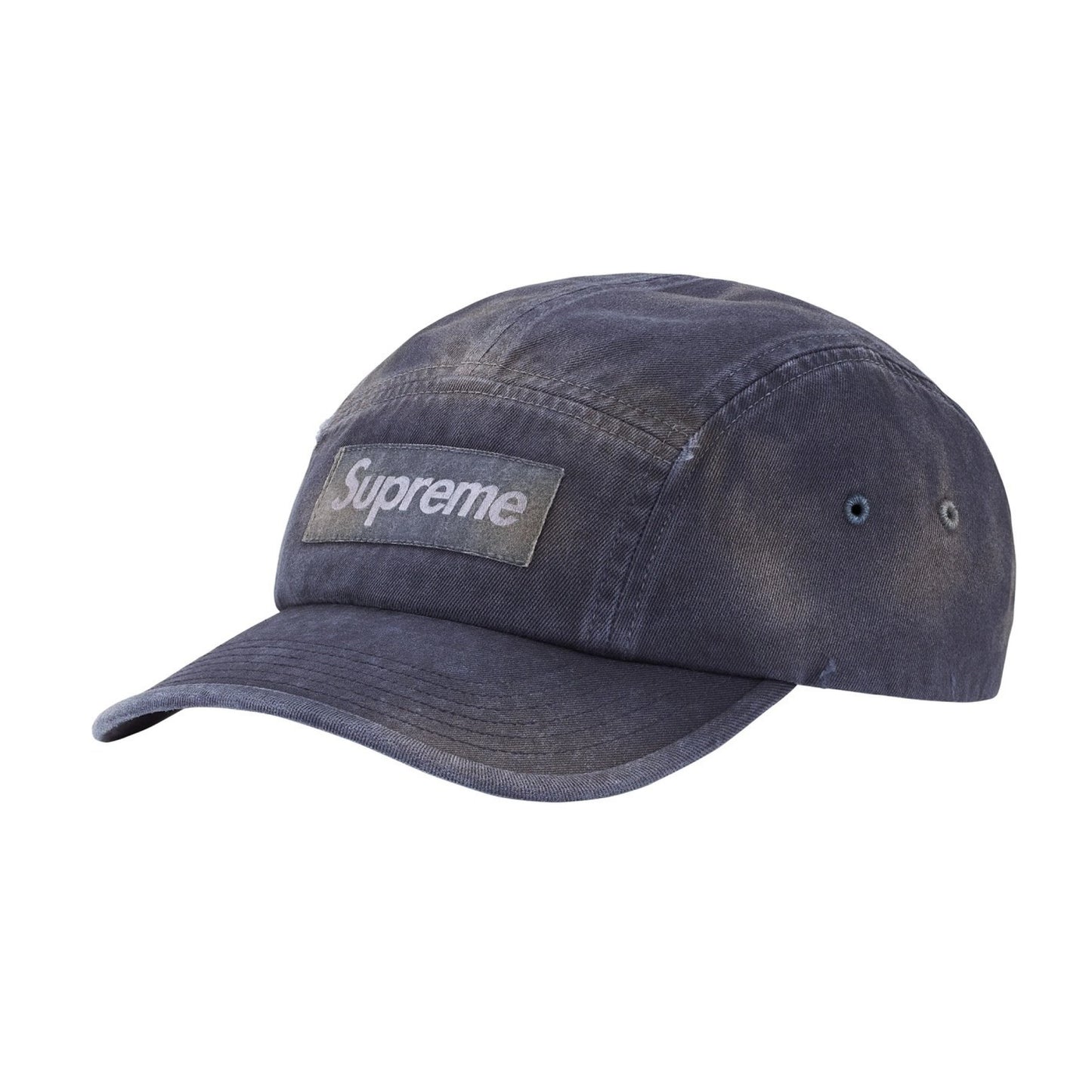 Supreme Overdyed Camp Cap Navy (FW25)