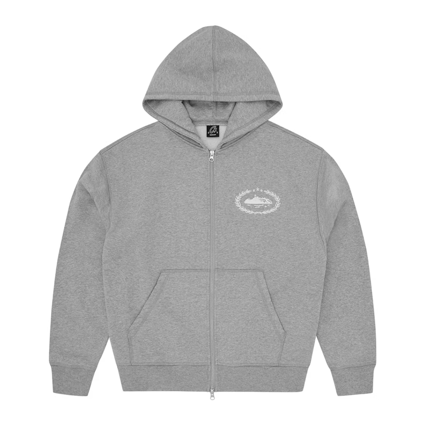Corteiz Superior Royale Zip Hoodie Heather Grey