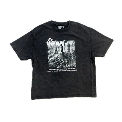 Unreal Waste Tee Washed Black