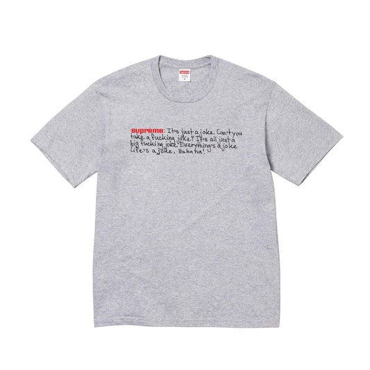 Supreme Joke Tee Grey