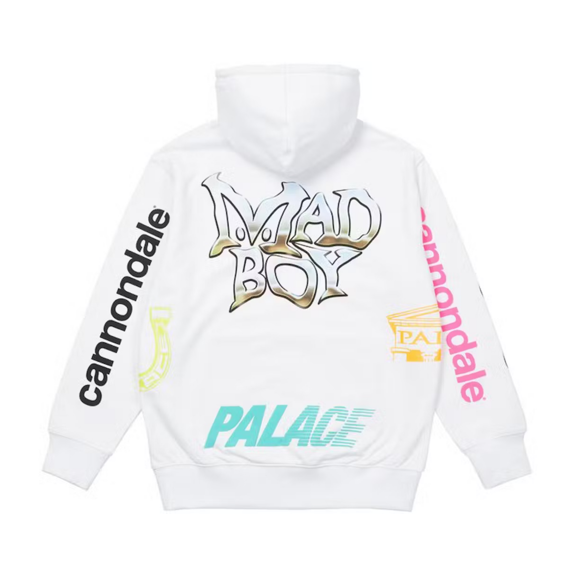 Palace top white hoodie
