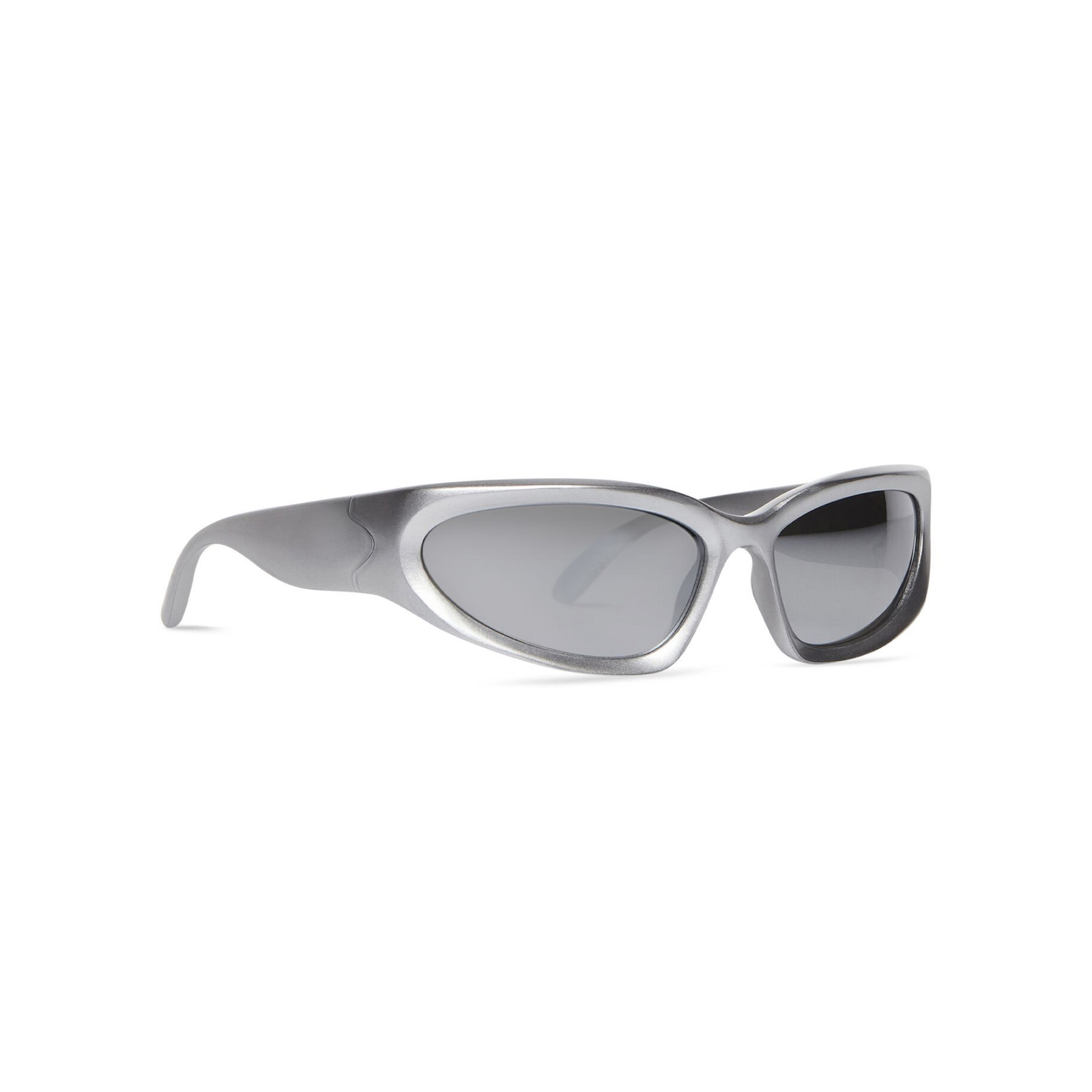 Balenciaga Swift Oval Sunglasses Silver Balenciaga