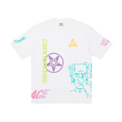 Palace x Cannondale Mad Boy Tee White