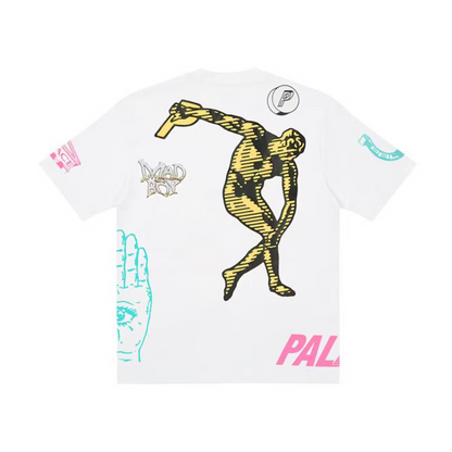 Palace x Cannondale Mad Boy Tee White