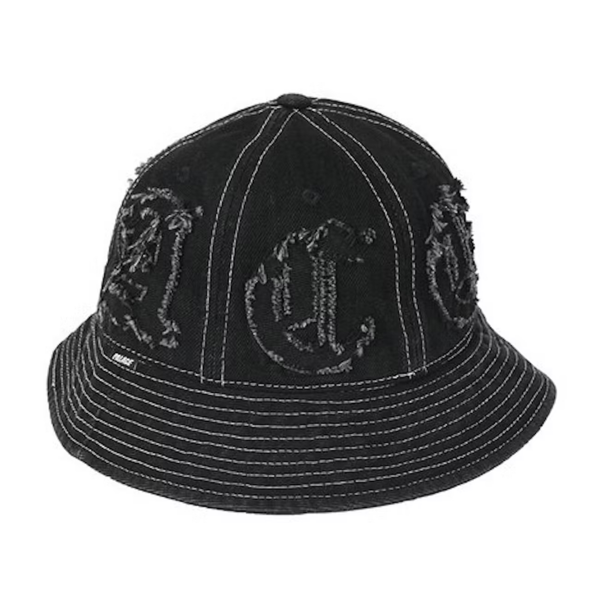 Palace Lique Denim Bucket Hat Black Palace