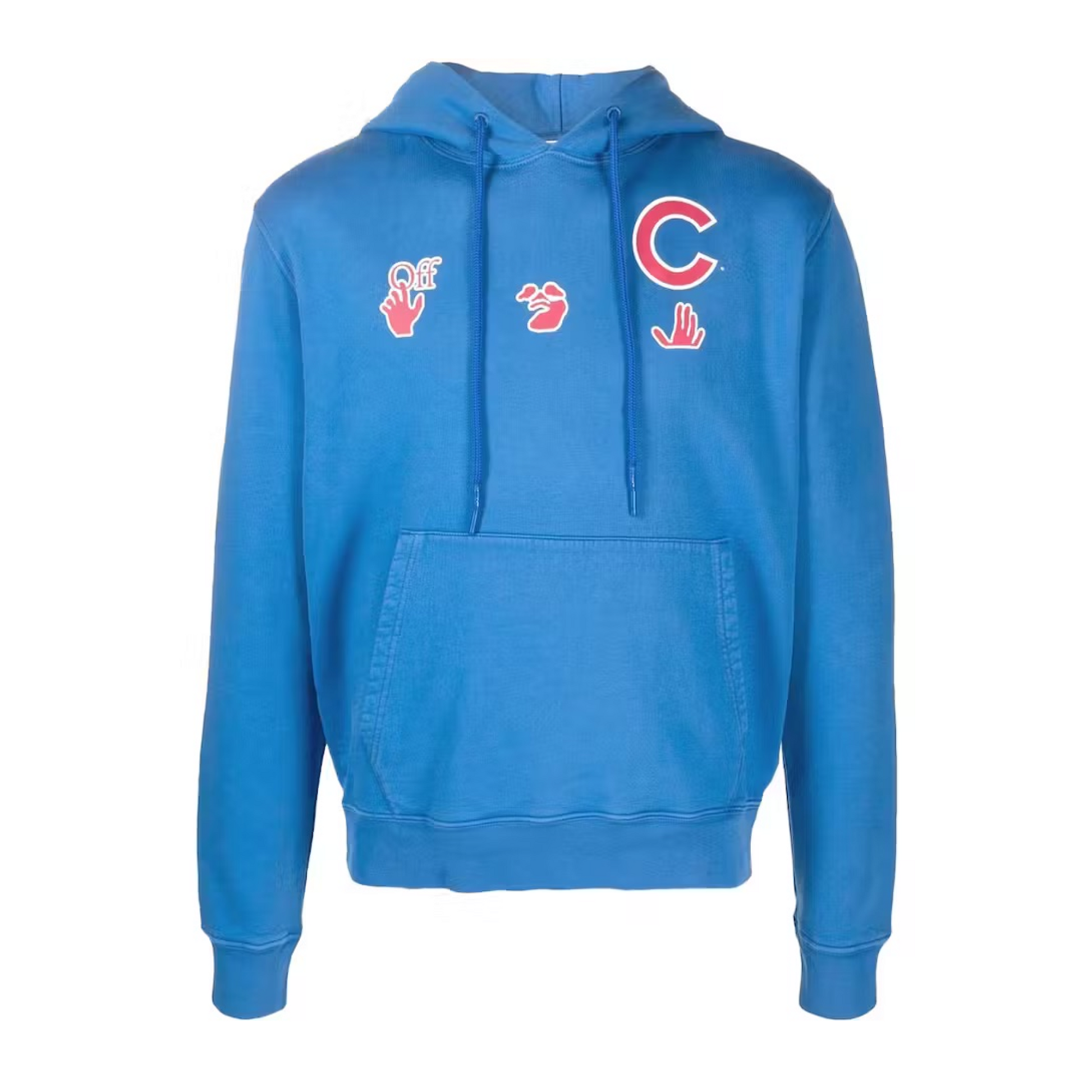 Off Whitex MLB Chicago Cubs Hoodie Blue Red White CRUIZER