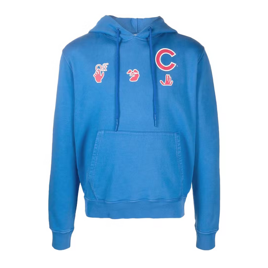 Off-Whitex MLB Chicago Cubs Hoodie Blue/Red/White Off-White