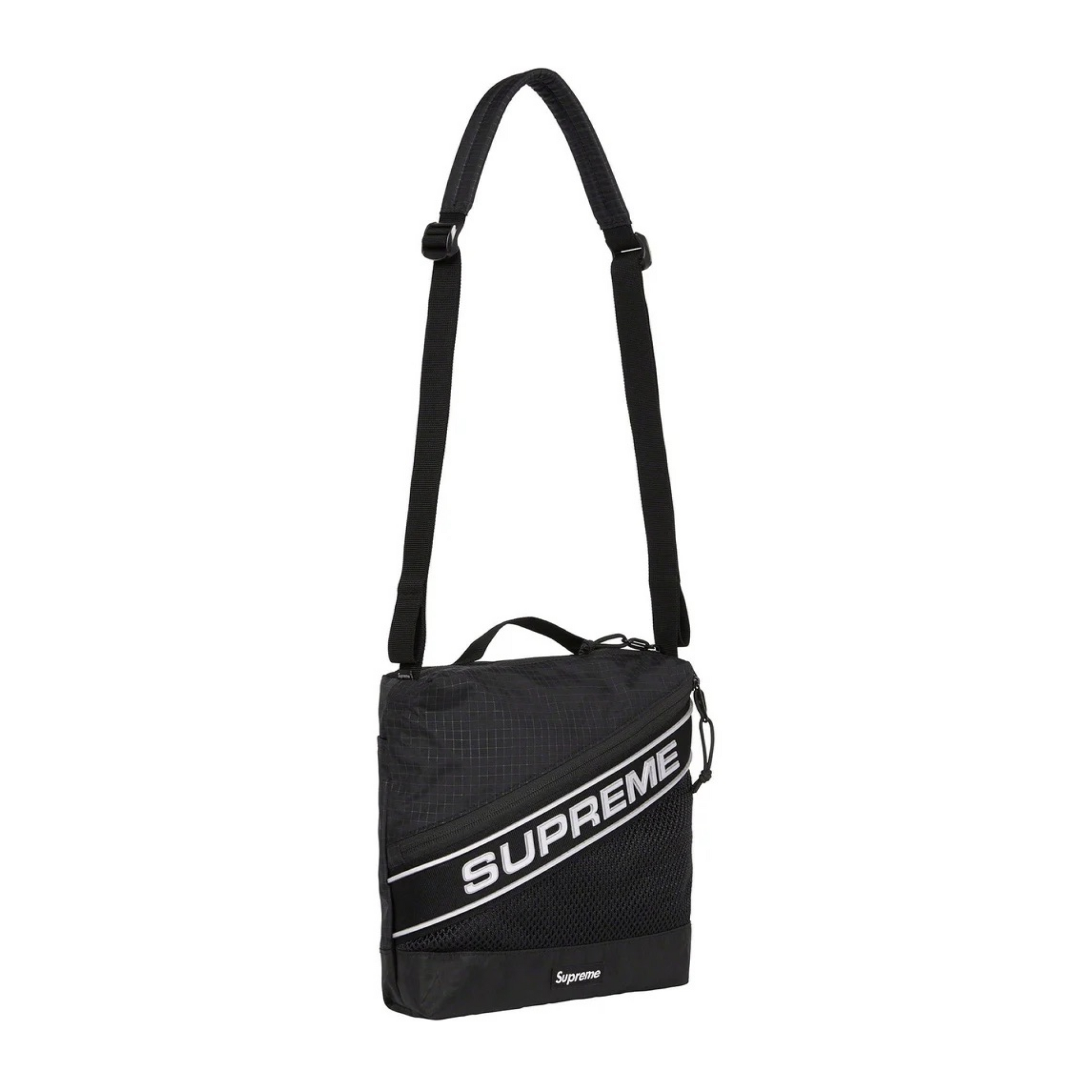 Supreme Logo Shoulder Bag Black CRUIZER
