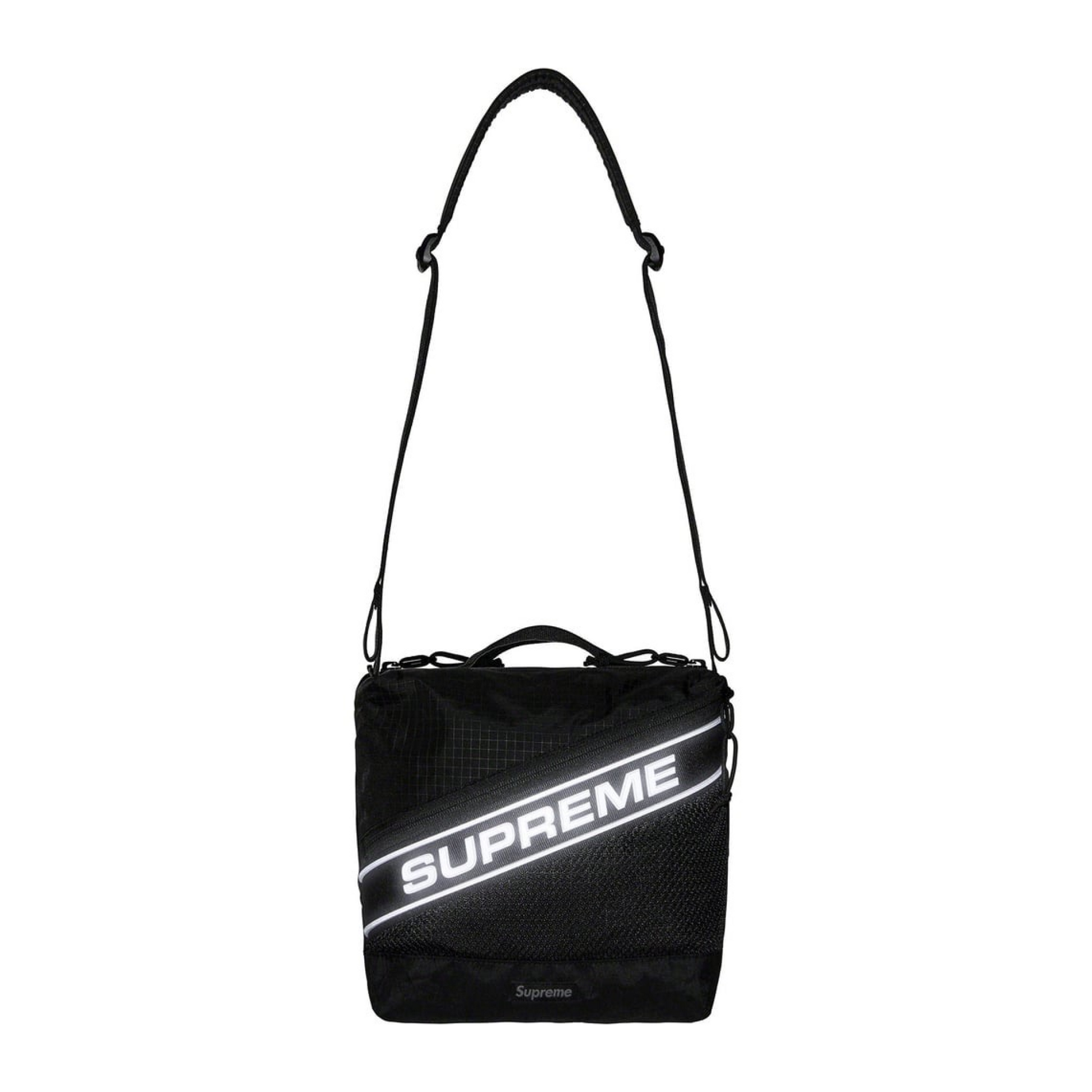 Supreme Logo Shoulder Bag Black CRUIZER