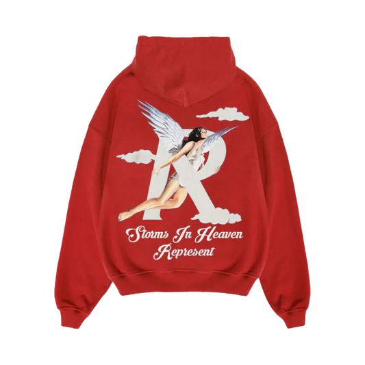 Represent Storms In Heaven Hoodie Burnt Red Represent