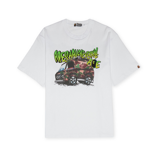 Bape A Bathing Ape Car Graphic Tee White Bape