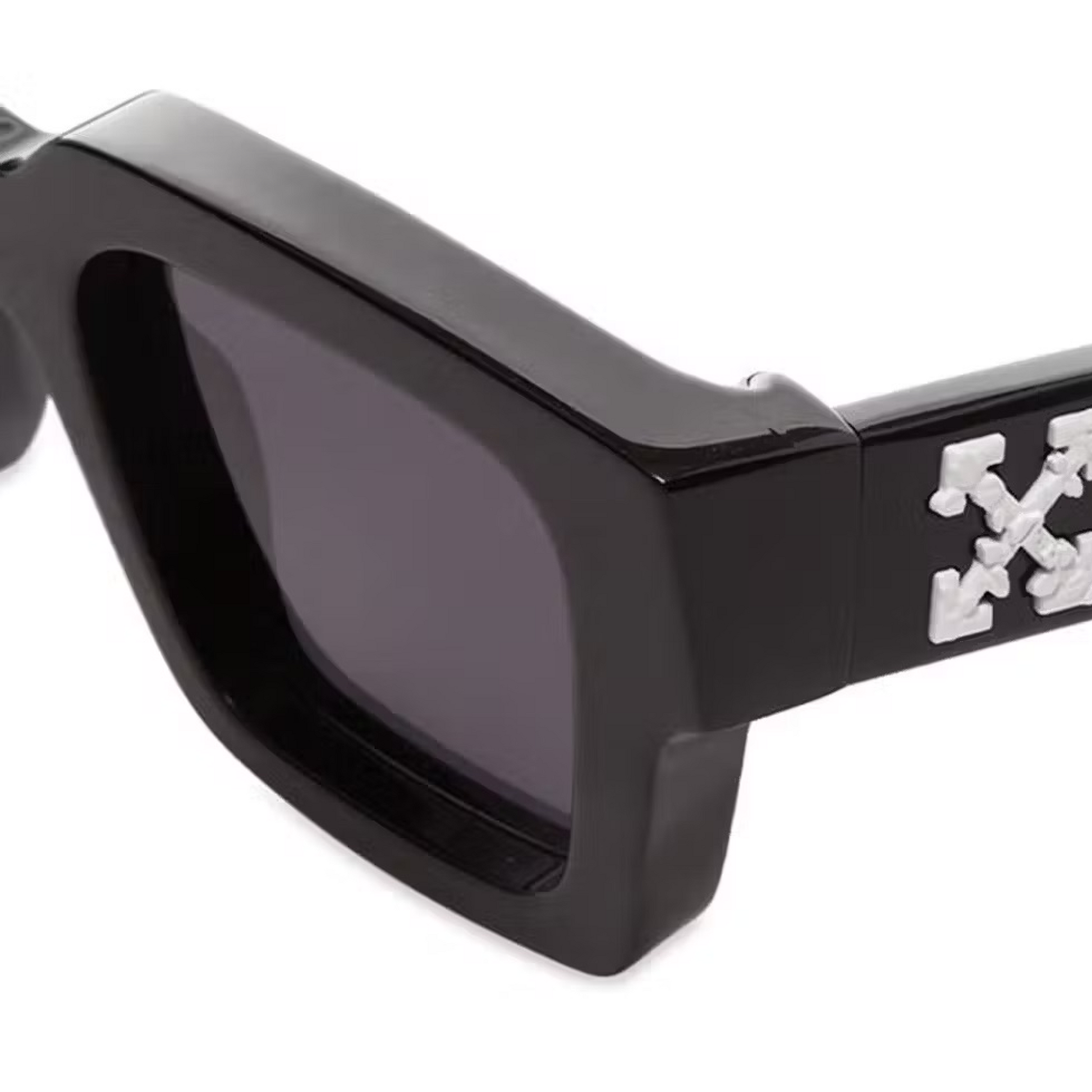 OFF-WHITE Virgil Square Frame Sunglasses Black White Grey (FW21)OFF-WHITE  Virgil Square Frame Sunglasses Black White Grey (FW21) - OFour