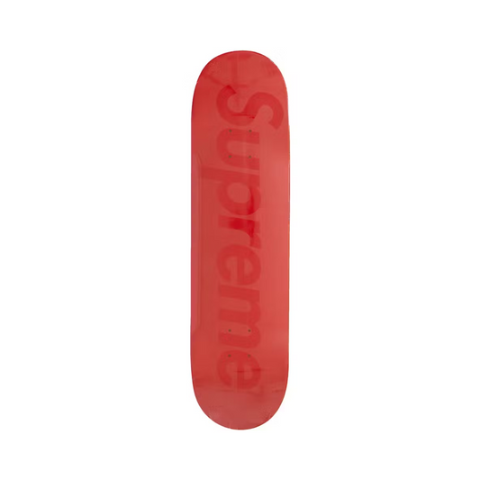 Supreme Tonal Box Logo Skateboard Deck Red Supreme
