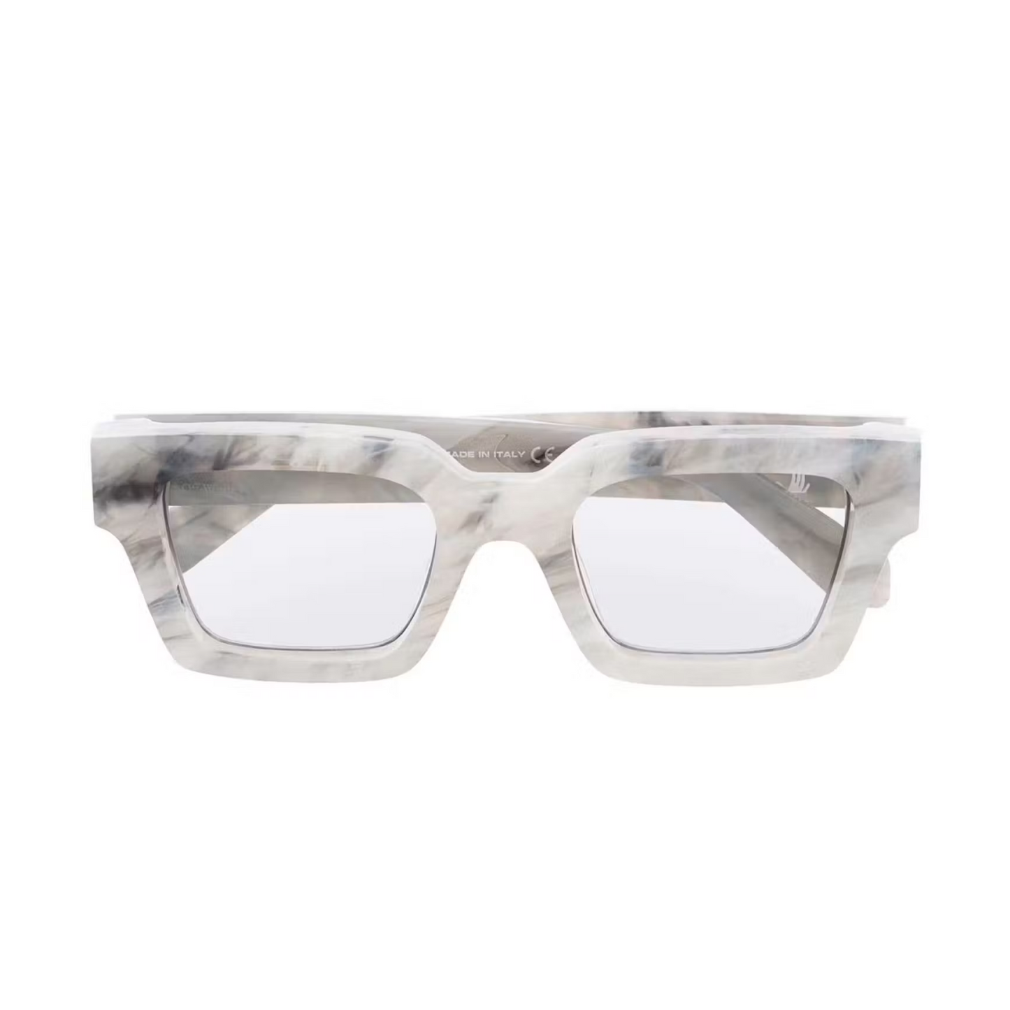 Off-White Rectangle Frame Virgil Sunglasses Grey/White