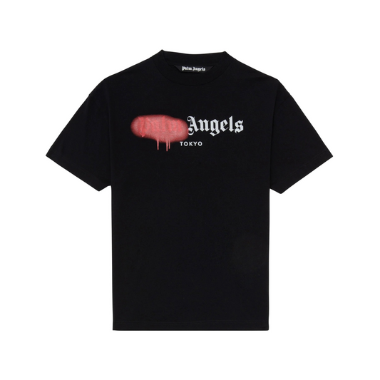 Palm Angels Tokyo Sprayed Logo T-Shirt Schwarz