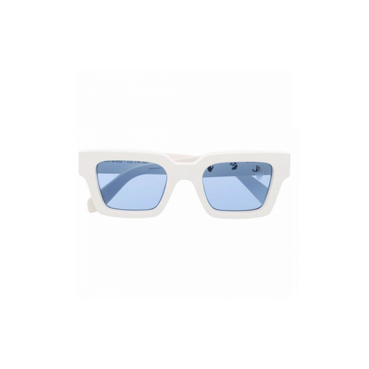 Off-White Virgil Square Frame Sunglasses White/Blue Off-White