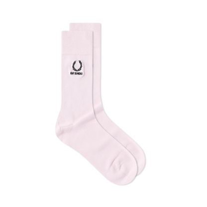 Fred Perry x Raf Simons Embroidered Sock Pink