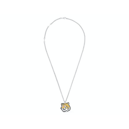 Louis Vuitton x Nigo Tiger Pendant Necklace Silver
