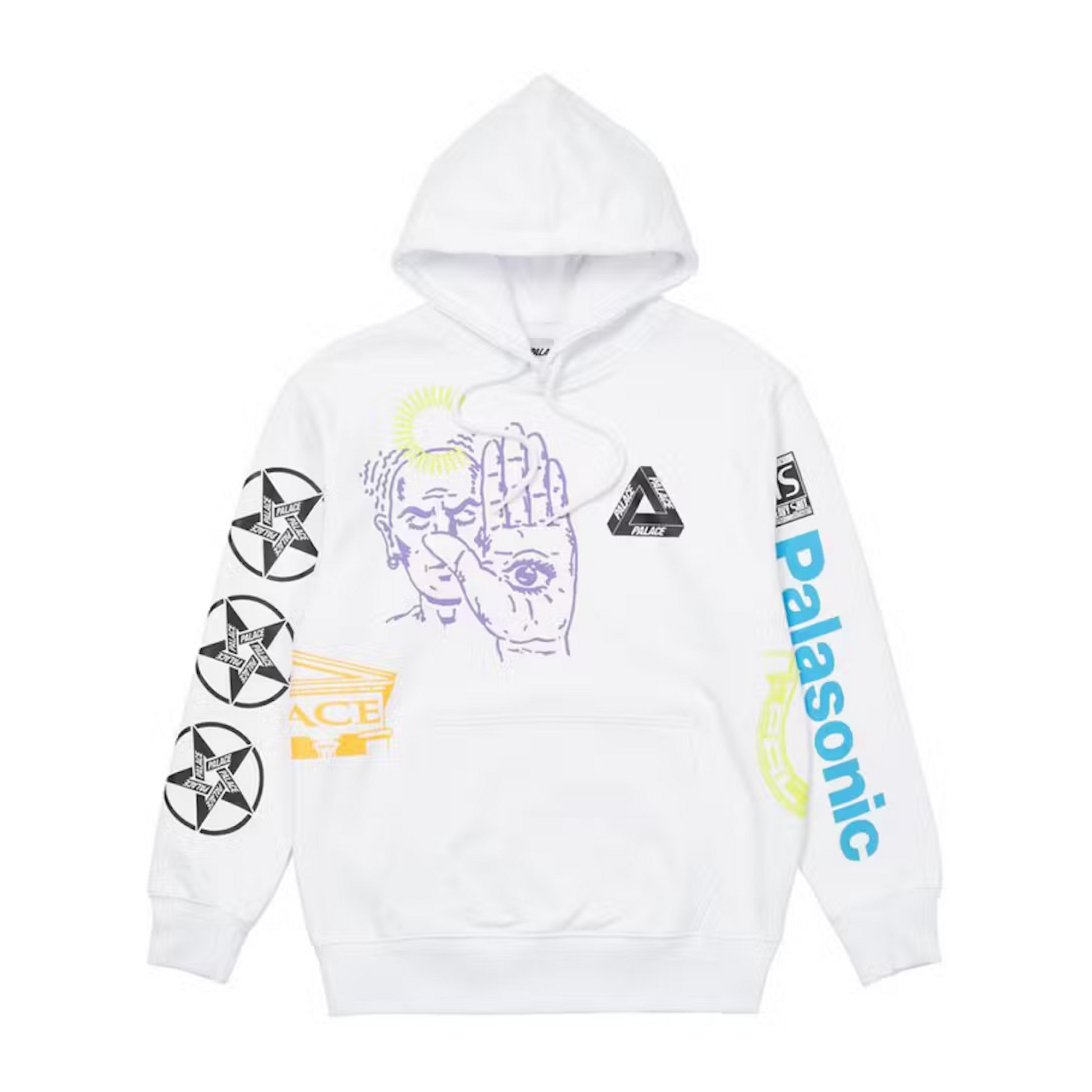 Palace clearance hoodie white