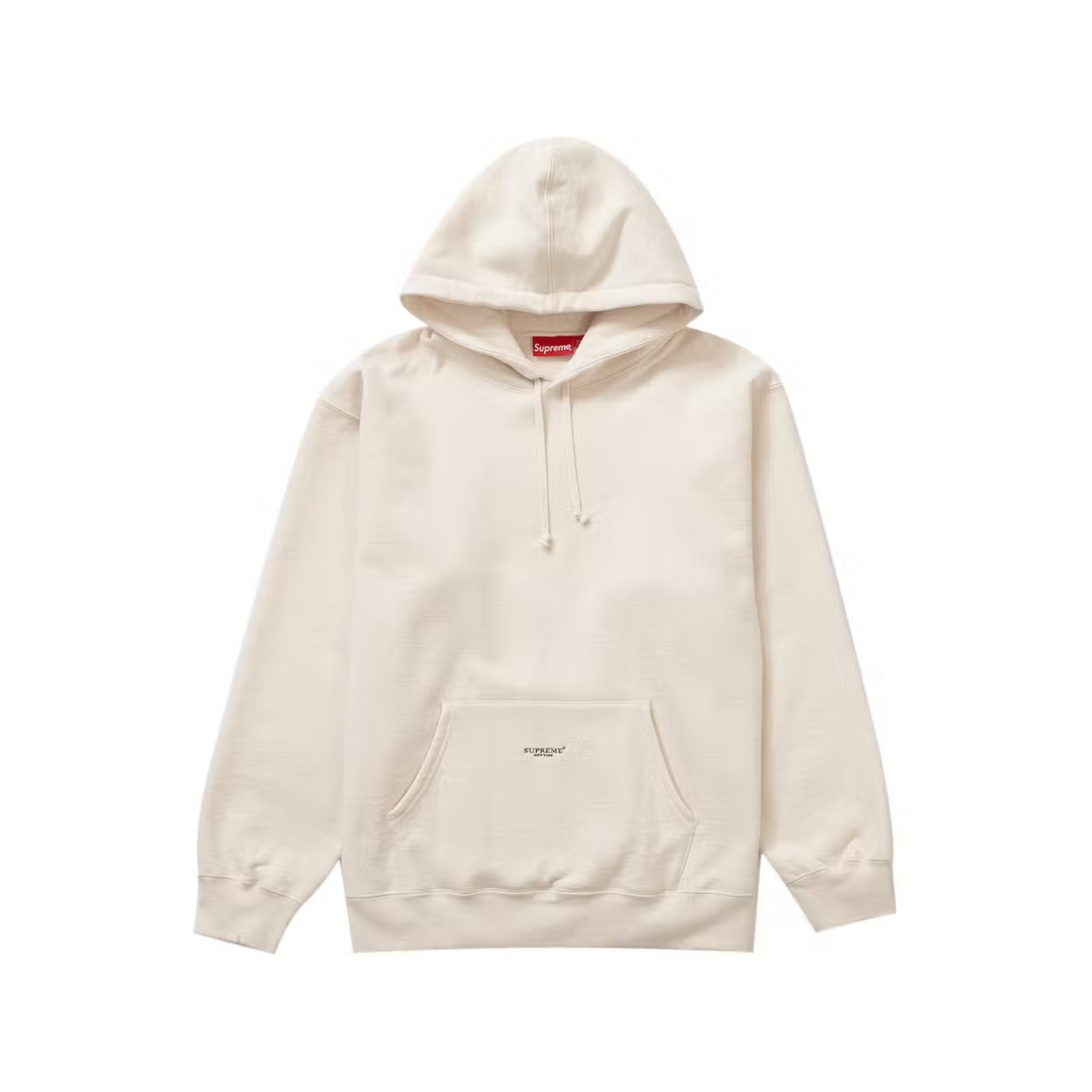 Supreme Micro Logo Hooded Sweatshirt Natural CRUIZER
