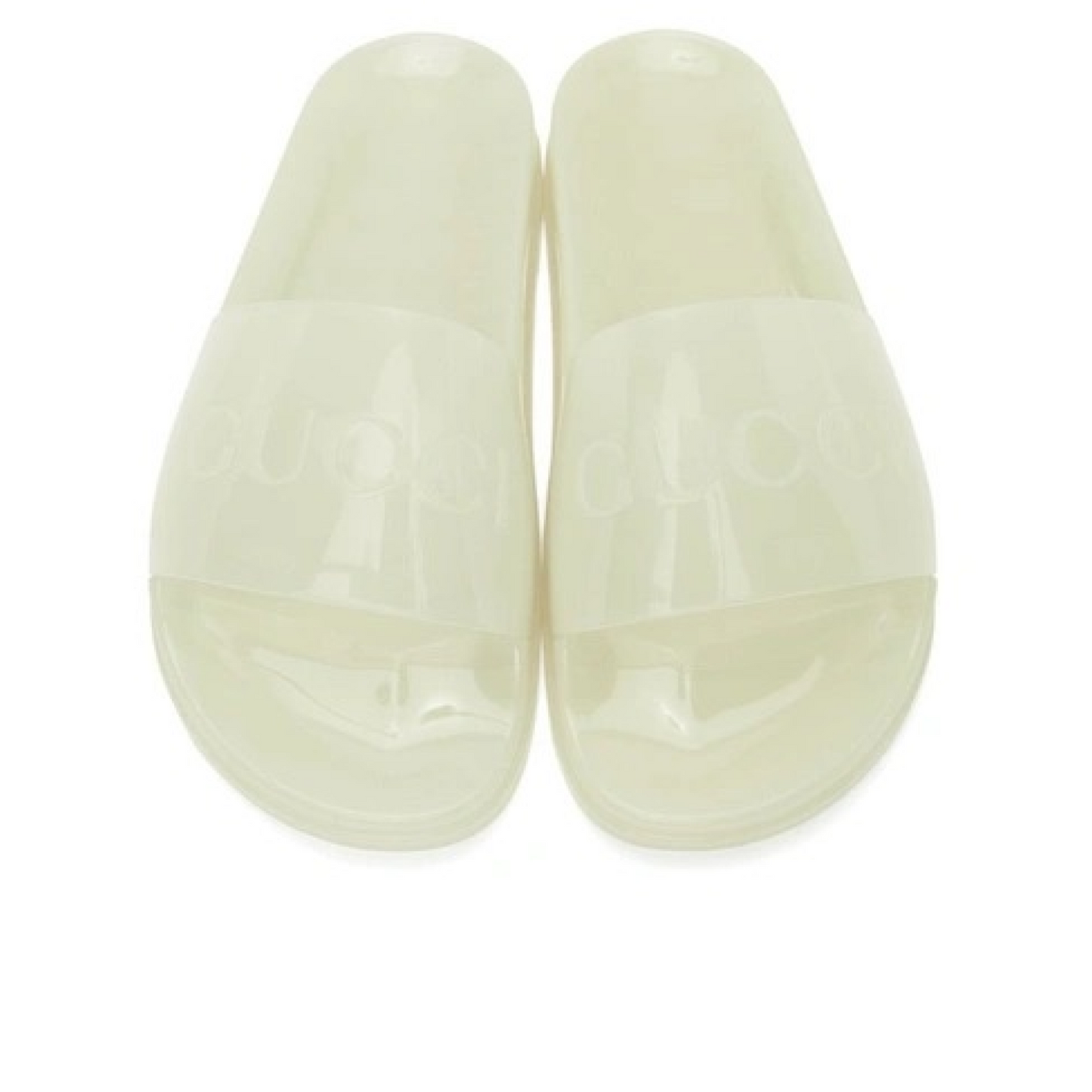 Gucci logo hot sale embossed slides