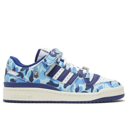 Adidas Forum 84 Low Bape 30th Anniversary Blue Camo Bape