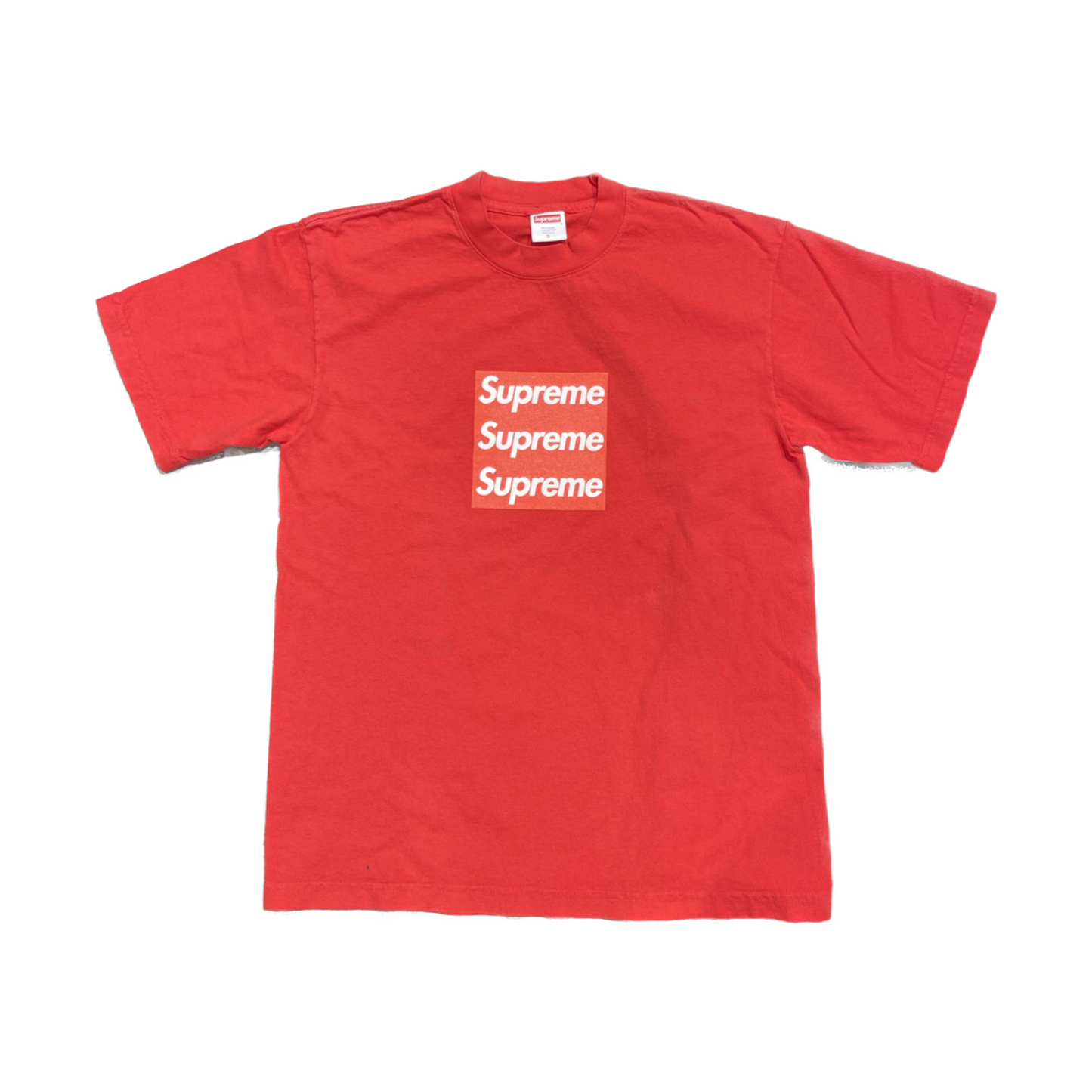 Supreme/ASSPIZZA Tripple Box Logo Tee Red