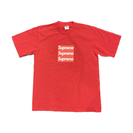 Supreme/ASSPIZZA Tripple Box Logo Tee Red