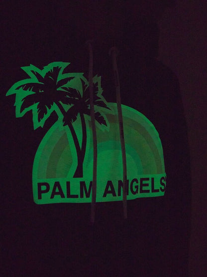 Palm Angels Rainbow LVR Exclusive Hoodie Black