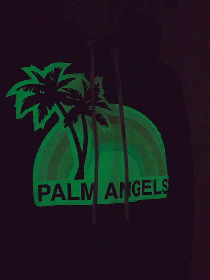 Palm Angels Rainbow LVR Exclusive Hoodie Black Palm Angels