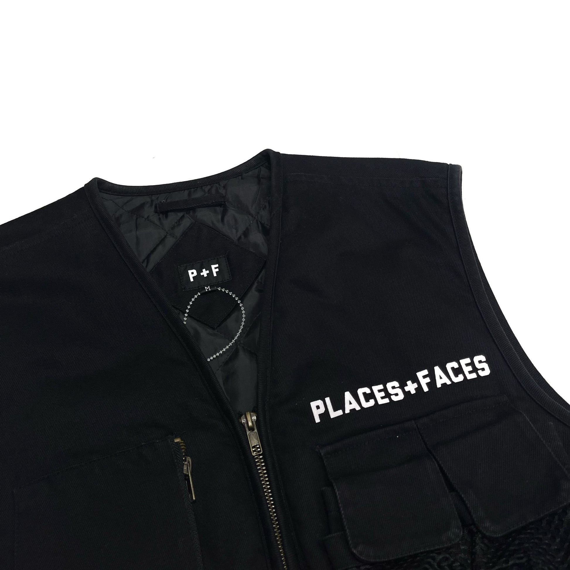 Places + Faces Utility Vest Black Palace