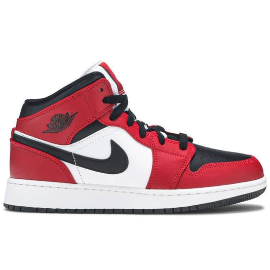 Air Jordan 1 Mid Chicago Black Toe (GS) Air Jordan