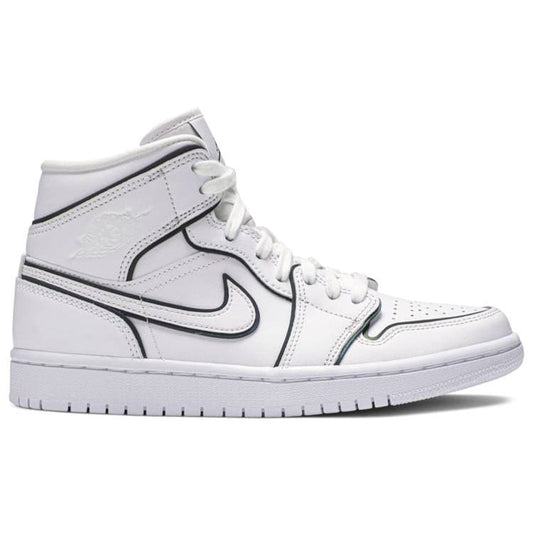 Air Jordan 1 Mid Iridescent Reflective White (W) Air Jordan