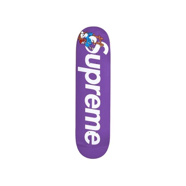 Supreme Smurfs Skateboard Purple Supreme
