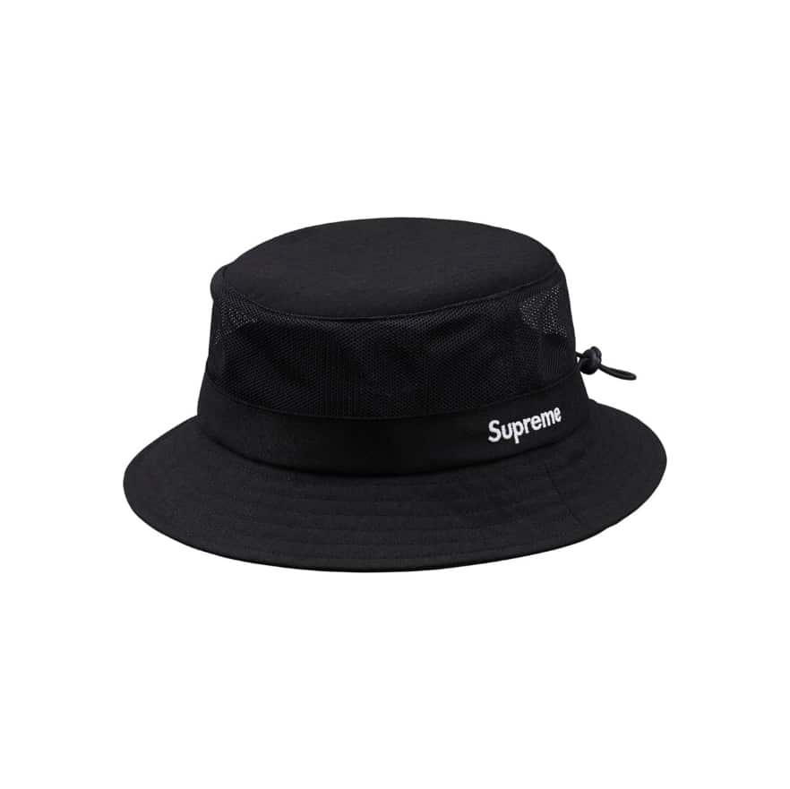 Supreme Cordura Mesh Crusher Hat Black Supreme