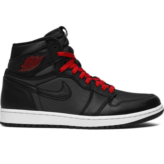 Air Jordan 1 Retro High Black Satin Gym Red Air Jordan