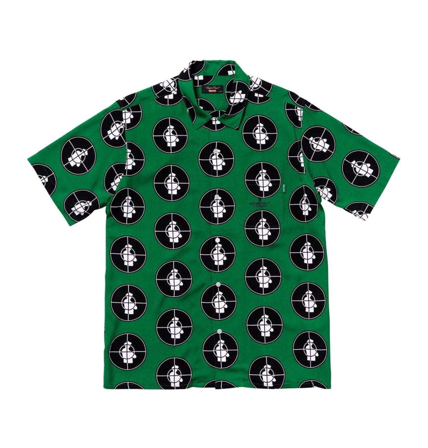 Supreme UNDERCOVER/Public Enemy Rayon Shirt Green
