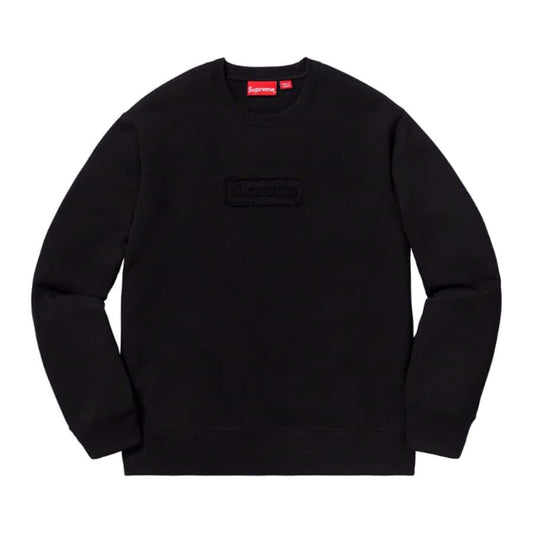 Supreme Cutout Logo Crewneck Black Supreme
